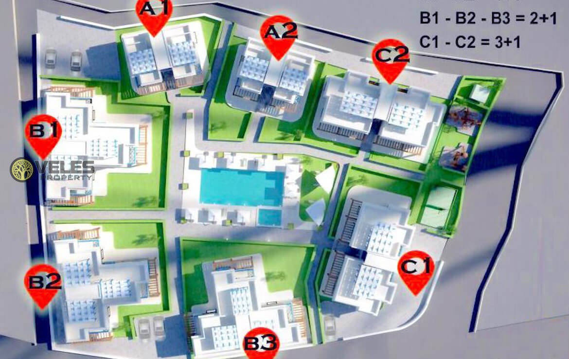 SA-2203 НОВАЯ КВАРТИРА НА СЕВЕРНОМ КИПРЕ,veles