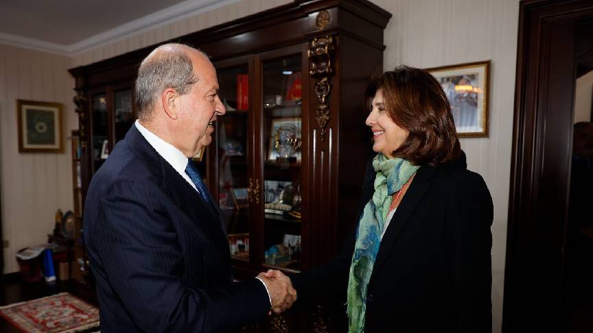 Эрсин Татар встретился с представителем Генсека ООН Марией Анхелой Ольгин